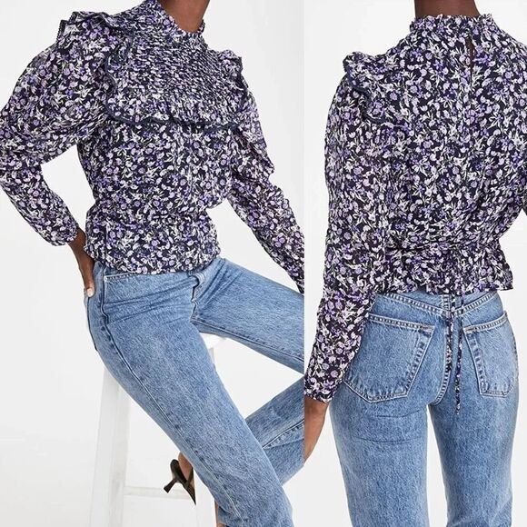 ASTR ALCOTT FLORAL TOP - Picture 2 of 14